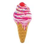 Colchón Cono de Helado Fresa Hinchable Intex #58762