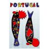 Toalla de Playa Microfibra Sardinas 180 x 100 cm