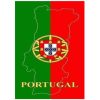 Toalla de Playa Microfibra Bandera + Mapa de Portugal 180 x 100 cm