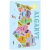 Toalla de Playa Microfibra Algarve Mapa 180 x 100 cm