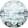 Toalla de Playa Microfibra Redonda Mandala Azul 150 cm