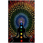Toalla de Playa Microfibra Chakras 180 x 100 cm