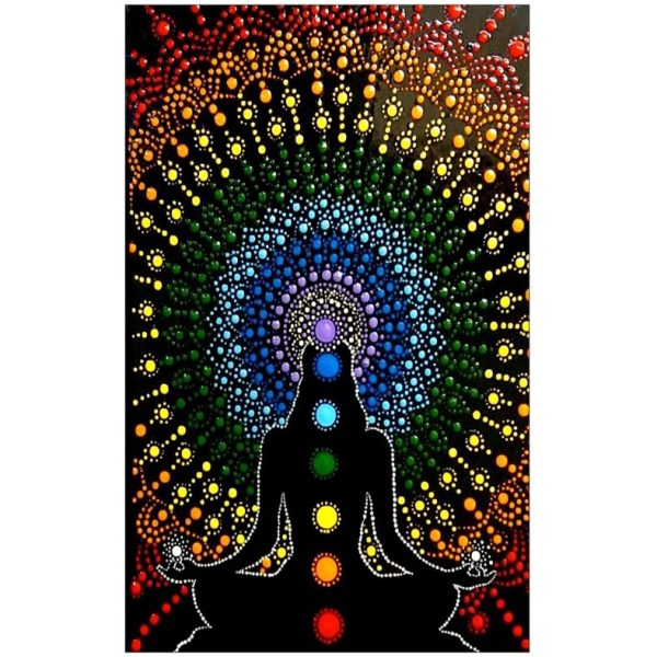 Toalla de Playa Microfibra Chakras 180 x 100 cm