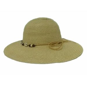 Pamela de Mujer Liso con Caracoles de Mar Beige