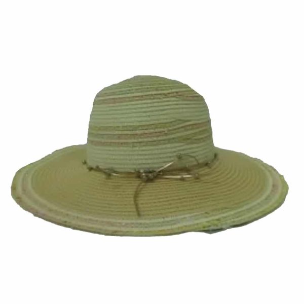 Pamela de Mujer de Rayas Salteadas con Hilo de Cobre Beige