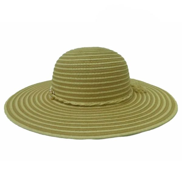 Pamela de Rayas con Correa Dorada Beige