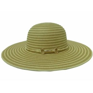 Pamela de Rayas con Correa Dorada Beige