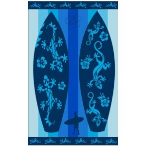 Toalla de Playa Microfibra Tablas de Surf 180 x 100 cm