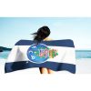 Toalla de Playa Microfibra Licenciada FC Porto con Rayas 180 x 100 cm