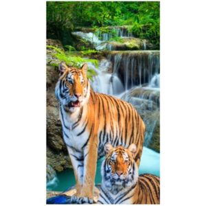 Toalla de playa Tigres Microfibra 180 x 100 cm