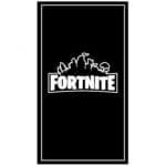 Toalla de Playa Microfibra Fortnite Negra 180 x 100 cm