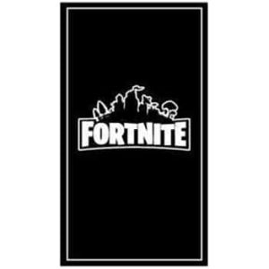 Toalla de Playa Microfibra Fortnite Negra 180 x 100 cm