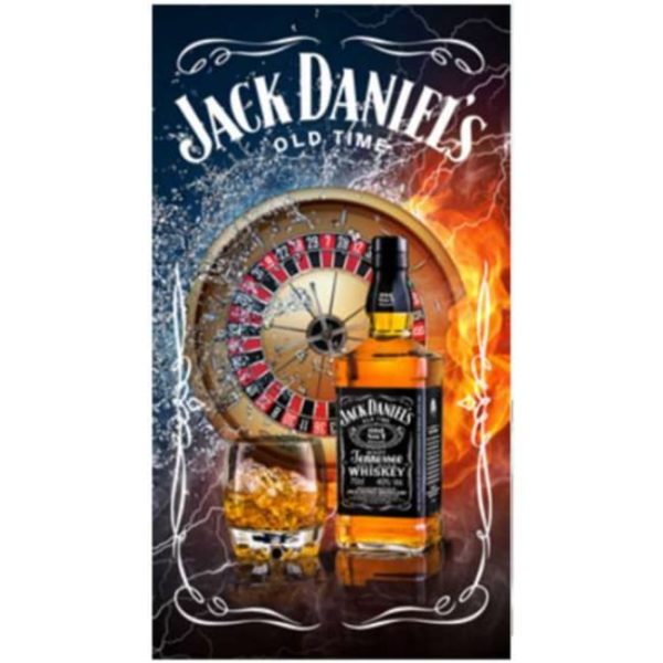 Toalla de playa de microfibra Jack Daniels Casino 180 x 100 cm
