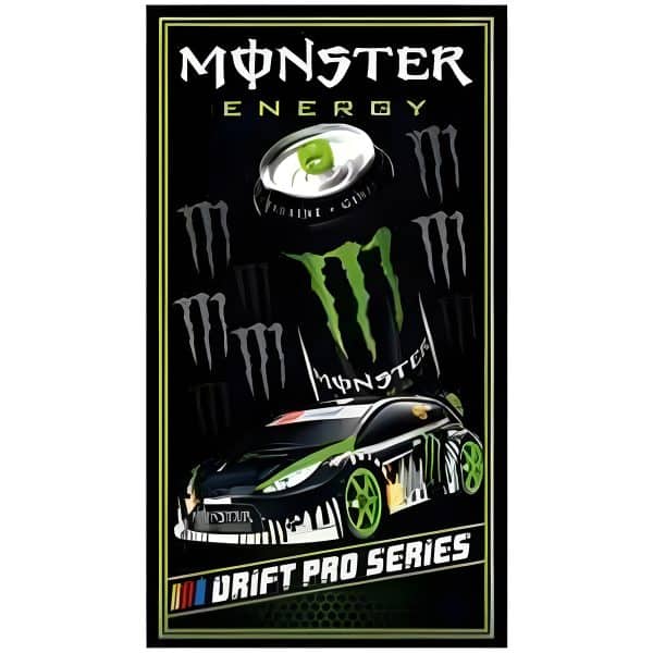Toalla de playa Monster Energy de microfibra 180 x 100 cm