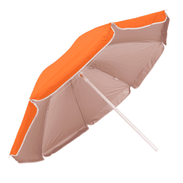 Sombrilla Poliéster Protección UV 1,76 m Naranja
