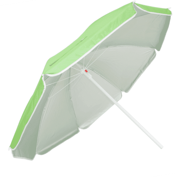 Sombrilla Poliéster Protección UV 1,76 m Verde Claro