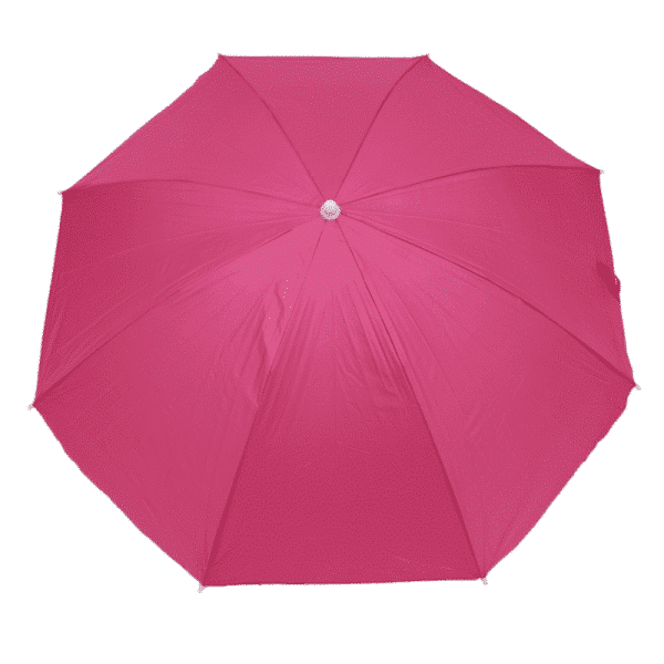 Sombrilla Poliéster Protección UV 1,76 m Rosa