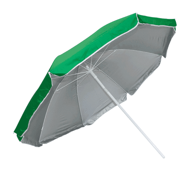 Sombrilla Poliéster Protección UV 1,76 m Resistente Verde Oscuro