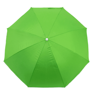 Sombrilla Poliéster Protección UV 1,76 m Resistente Verde Claro