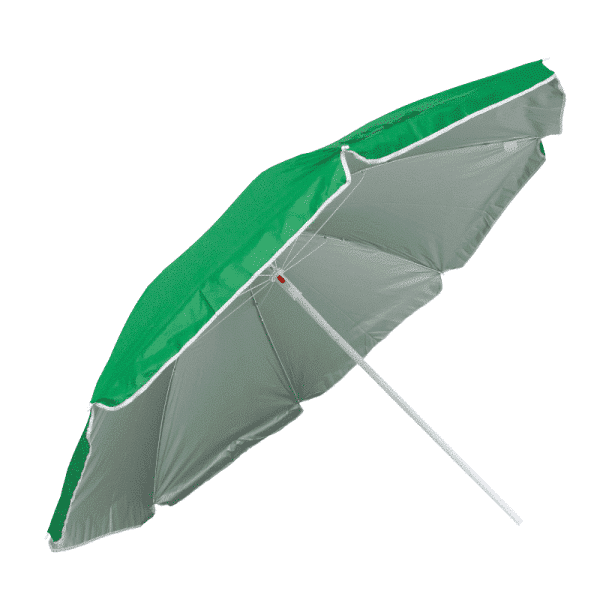 Sombrilla Poliéster Protección UV 1,76 m Verde Oscuro