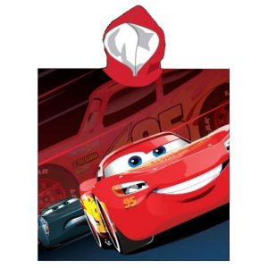 Poncho de Playa para Niños de Poliéster Cars 55 x 55 cm - Delantera