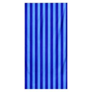 Toalla de Playa Microfibra a Rayas - Azul Oscuro y Azul Claro