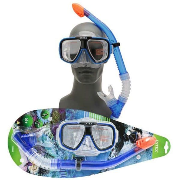 Kit Buceo Arrecife (Gafas + Tubo) Intex Aquaflow Sport #55948