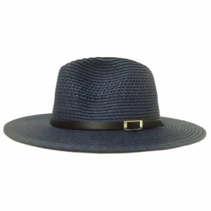 Sombrero de Hombre con Ala Derecha y Visera Fina Azul