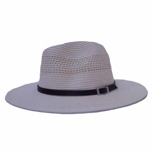 Sombrero de Hombre con Ala Derecha y Visera Fina Blanco