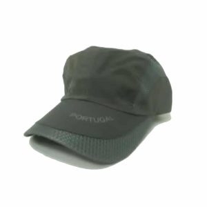 Gorra de Nylon Portugal en Letras Pequeñas Laterales Gris Oscuro