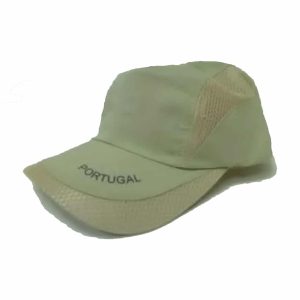 Gorra de Nylon Portugal en Letras Pequeñas Laterales Beige