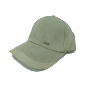 Gorra de Tela con Placa Deportiva Gris