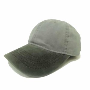 Gorra de Mezclilla con Visera de Color Diferente Gris Claro