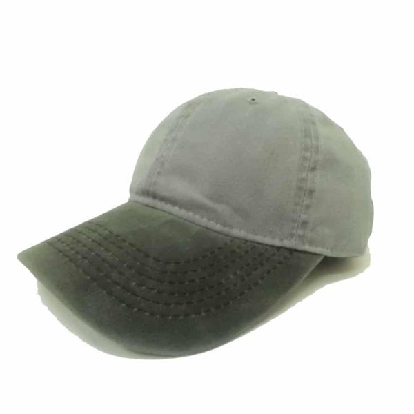 Gorra de Mezclilla con Visera de Color Diferente Gris Claro