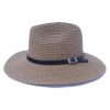 Sombrero Unisex de Paja Fina Encaje Marrón