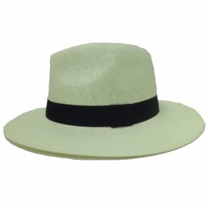 Sombrero de Hombre Surtido con Ala Derecha y Cinta Negra Blanco