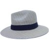 Sombrero de Hombre con Ala Derecha y Cinta Negra