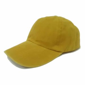 Gorra Lisa de Mezclilla para Mujer Amarilla