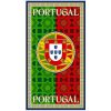 Toalla de playa de microfibra con mosaico de bandera de Portugal