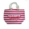 Bolsa de Playa a Rayas con Asas de Cuerda Algarve Portugal 50 x 38 cm Rojo
