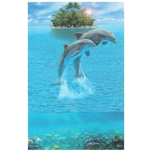 Toalla de Playa Microfibra Delfines Saltando 180 x 100 cm