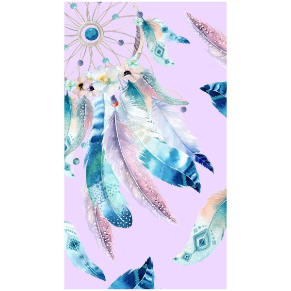 Toalla de Playa Microfibra Atrapasueños 180 x 100 cm Rosa
