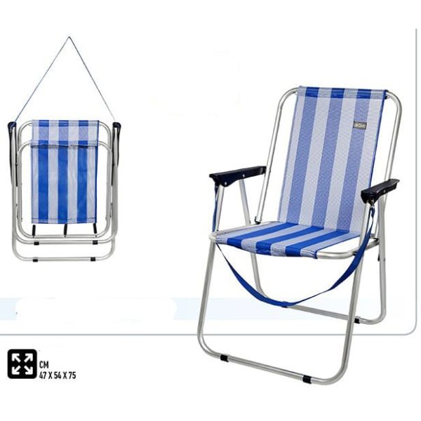 Silla de Playa Tradicional de Aluminio con asa Aktive