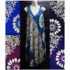 Vestido Babula floral blanco con parte inferior lisa