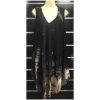 Vestido Babula Negro con Tonos Beige