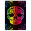 Toalla de playa Calavera de algodón mexicano de colores