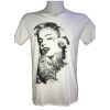 Camiseta blanca tatuada Marilyn Monroe