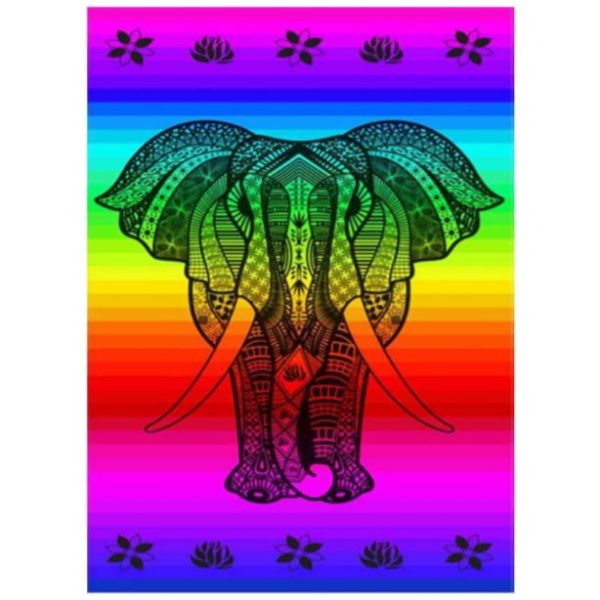 Toalla de Playa Algodón Elefante con Rayas