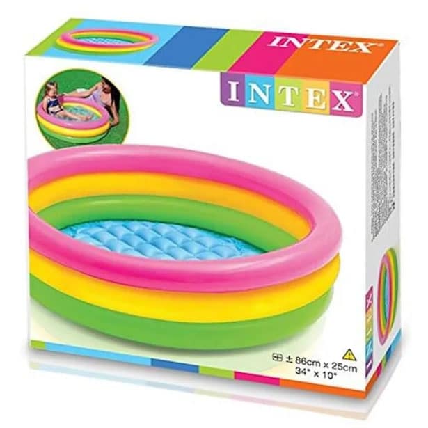 Piscina Hinchable 3 Anillas Intex Color 86 cm #58924 Piscina Hinchable 3 Anillas Intex Color 86 cm #58924