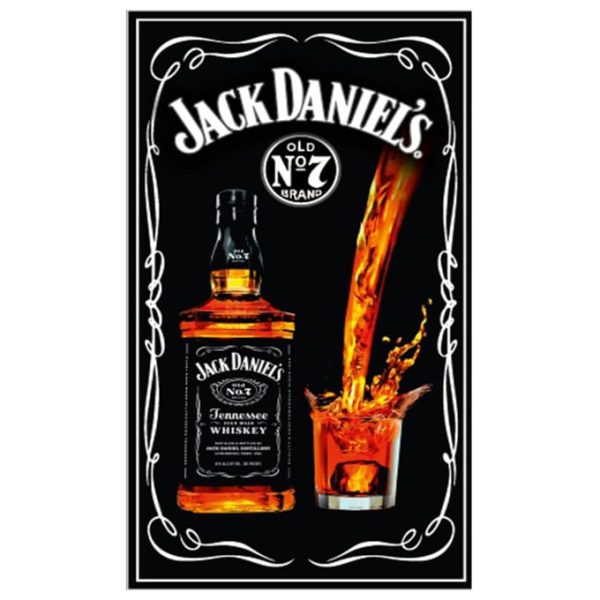 Jack Daniels Toalla de Playa de Microfibra Botella y Taza